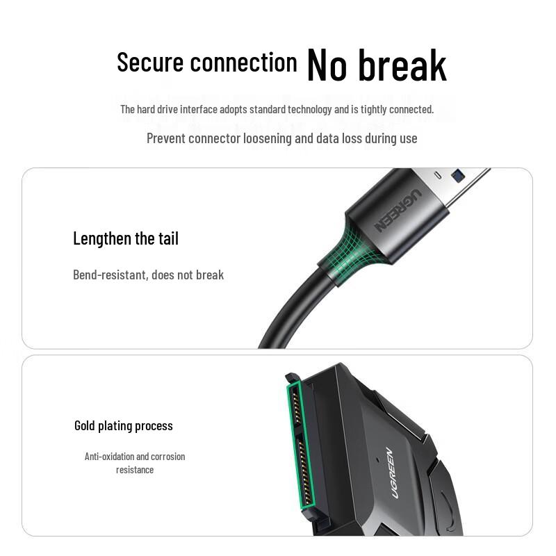 Ugreen Адаптер USB 3.0 на SATA для жесткого диска с блоком питания