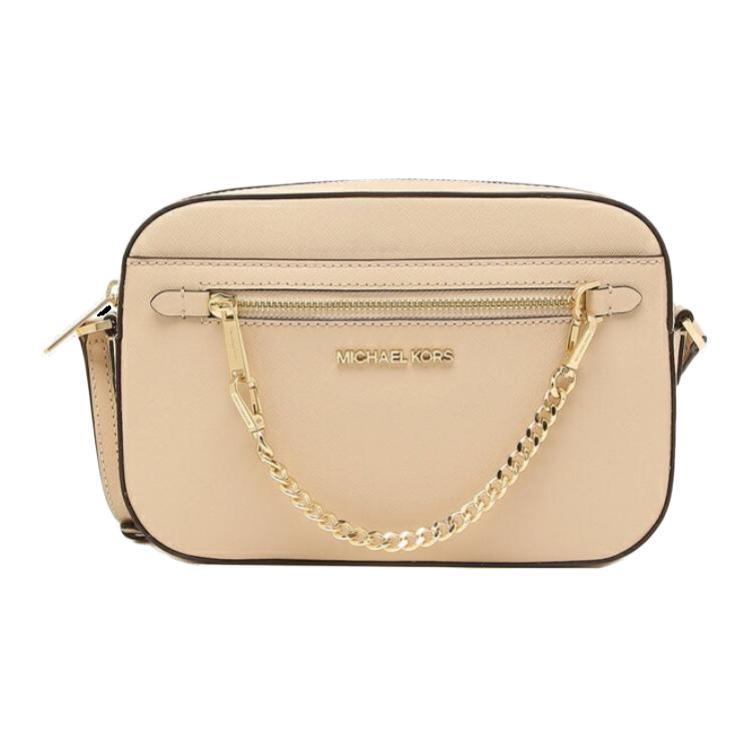 Michael Kors MK Jet Set Сумка через плечо с логотипом и молнией из сафьяновой кожи Большая женская сумка Верблюжий 35S1GTTC7L-GAMEL