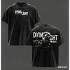 Футболка Dying Light Washed 2026 Новая модель личность Одежда рубашка Круглогодичная одежда Ретро Мода Винтаж Свободный Пара одежда мягкий Повседневная одежда Крутой Топ