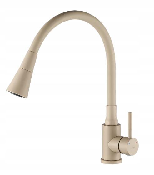 Single-Handle Standing Kitchen Faucet with Flexible Spout