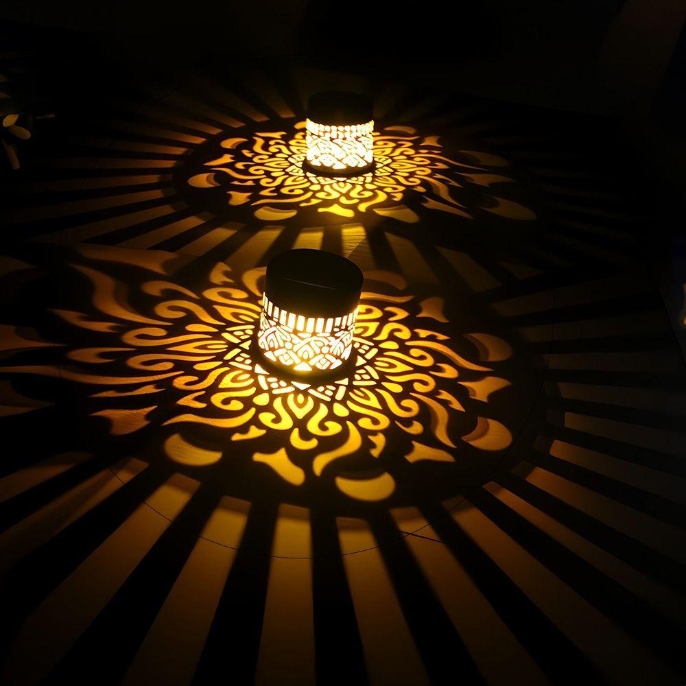 Warm Wall Light Metal Home Garden Night Light New LED Solar Light  Outdoor Lawn Courtyard