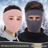 Теплая и Утолщенная Зимняя Маска для Лица с Защитой Шеи и Ушей, Ветрозащитная для Мужчин и Женщин для Катания