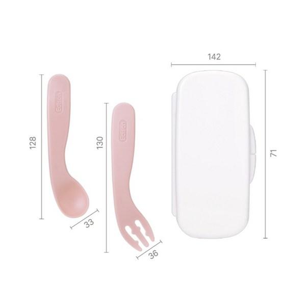 Набор футляров для ложек Edisonself, мятный (ложка вилка), ложка+вилка+футляр, 1 комплект