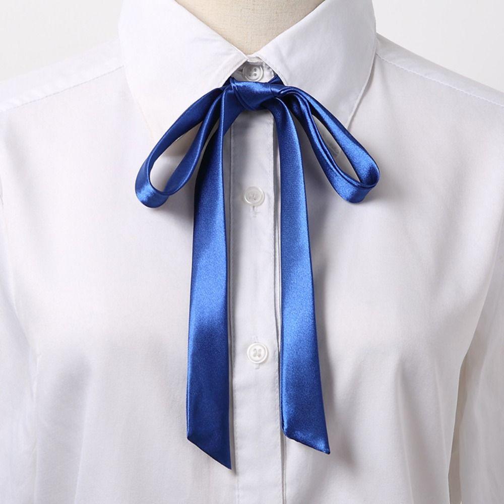 Vintage Satin Bow Tie Elegant Ribbon Fashion Fancy Necktie