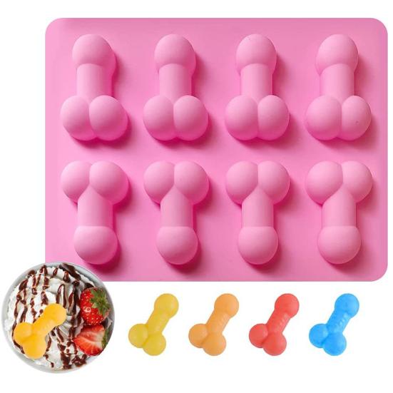 Non-stick Cake Mold Flexible Food Grade Unique Sexy Penis Ice Cube Mold Household Supplies MIT