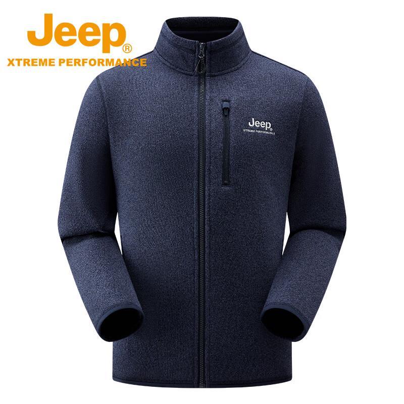 Jeep Мужская теплая дышащая флисовая куртка