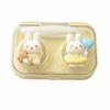Cartoon Bunny Contact Lens Case Double Compartment Contact Lens Box Companion Box  For Women Girls