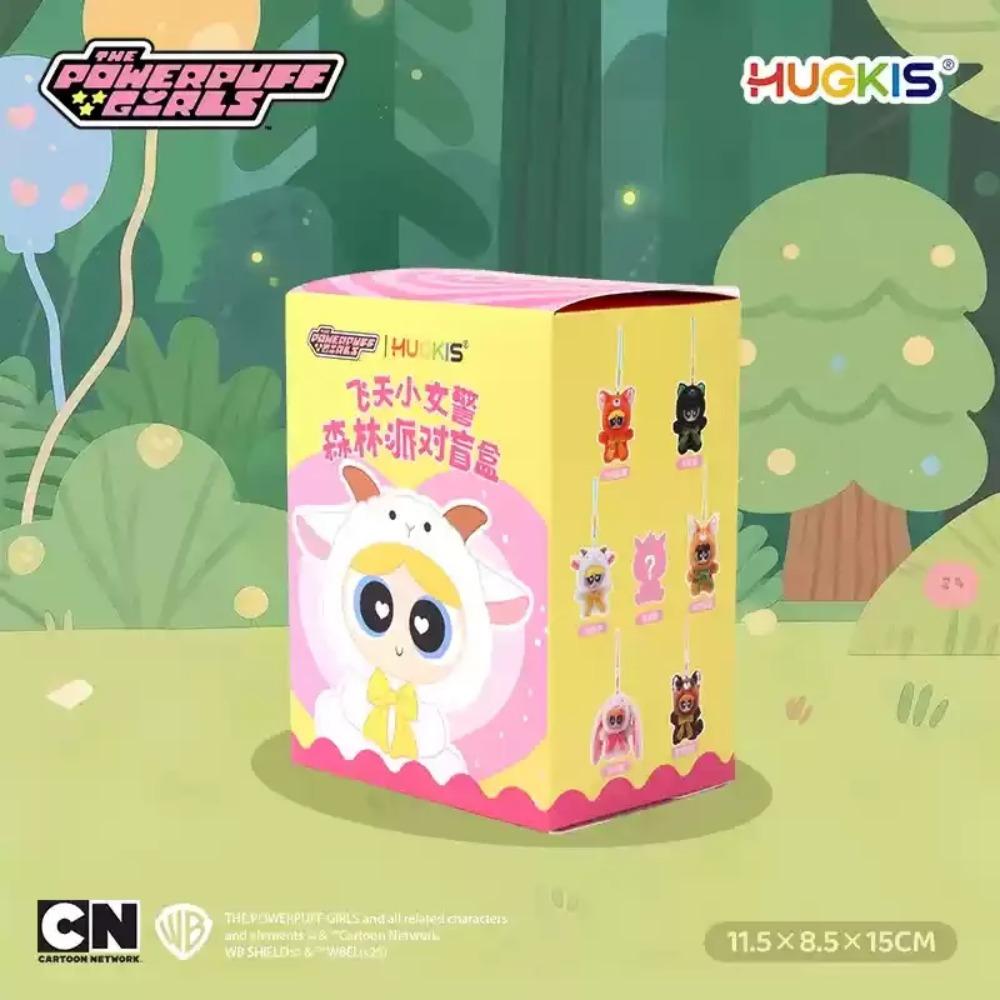 Genuine Hugkis The Powerpuff Girls Forest Party Series Plush Blind Box Bag Pendant Decor Surprise Box Lovely Birthday Gifts