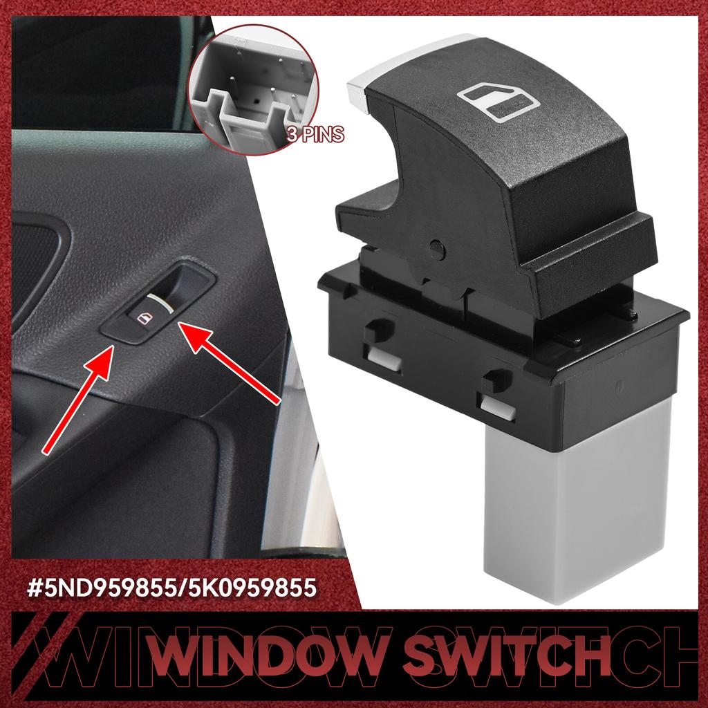 Power Window Switch Control Button For VW Jetta Tiguan Caddy Golf MK5 MK6 Passat Touran Seat MK2 5ND959855 5K0959855 5ND 959 855
