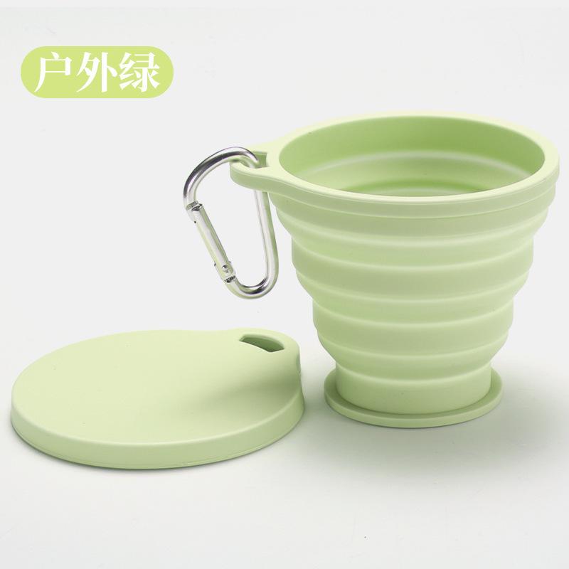 Silicone Collapsible Travel Cup, Foldable Camping Cup,Reusable Portable Drink Cup/Mug for Hiking, Outdoors, Travel