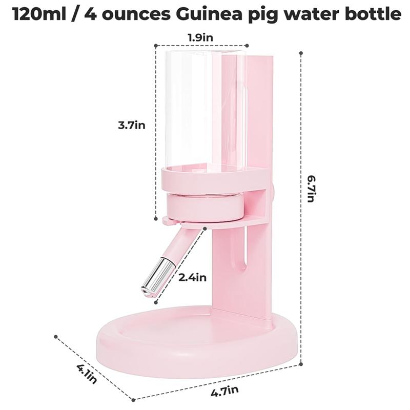 Small Animal Water Dispenser With Adjustable Stand-Hamster Water Bottle No Drip-Guinea Pig Water Bottle Leak Proof