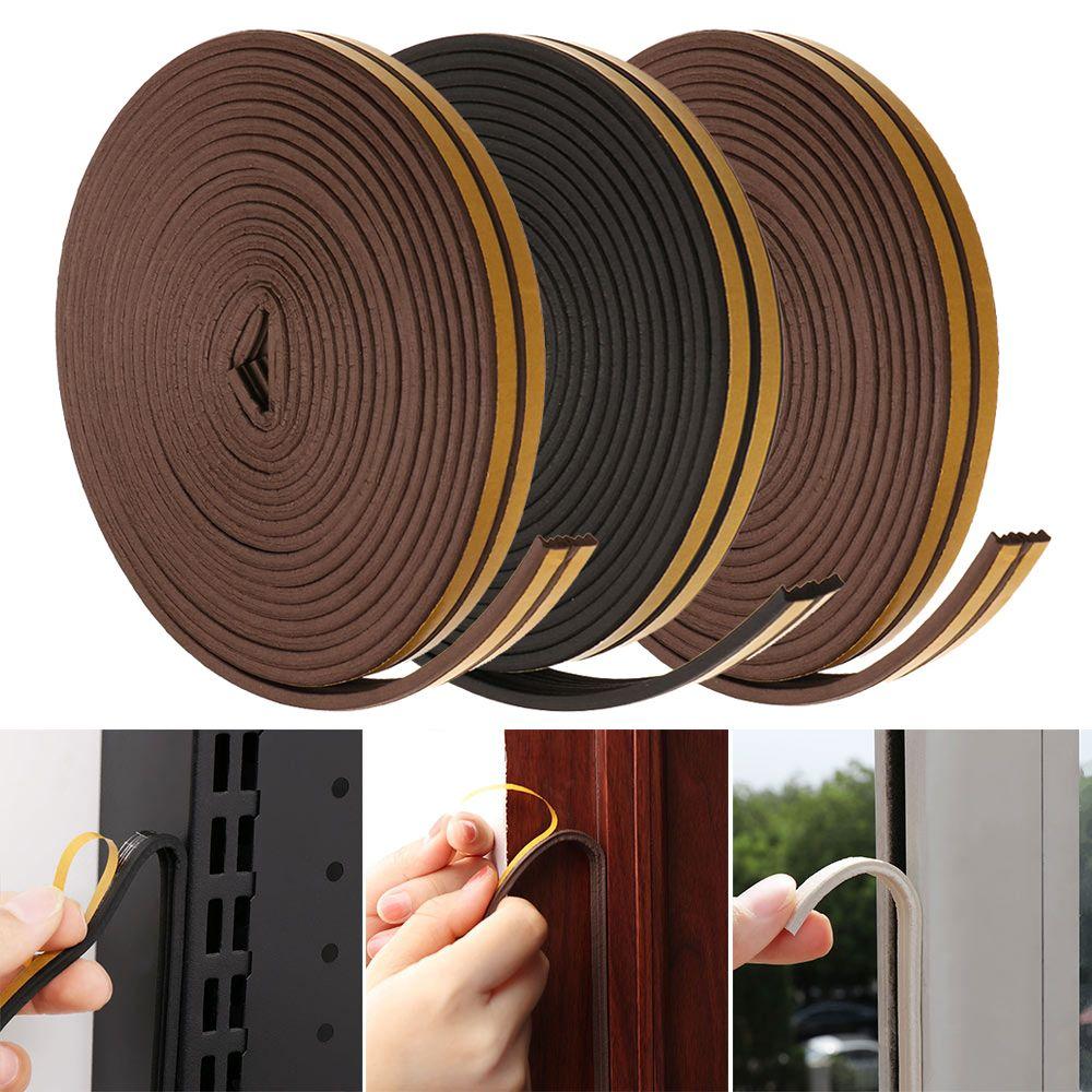 5/10M Home Weather Strips Anti Collision Draught Excluder Window Door Foam Seal Strip