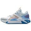 Li Ning 001 Ti Амортизирующие Нескользящие Низкие Беговые Кроссовки Женские Бело-Синие AGLR008-1
