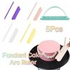 5Pcs Flexible Fondant Cake Arc Ruler Reusable Multi Size Cake Decorating Tools Graduated Scale DIY Bakeware Cake Arch Guide Tool