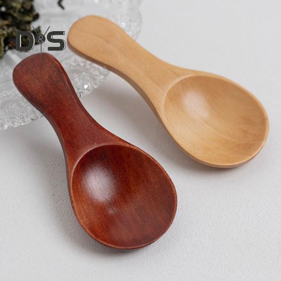Heat Resistant Mini Spoon Food Grade Wood Condiment Seasoning Sugar Mini Spoon