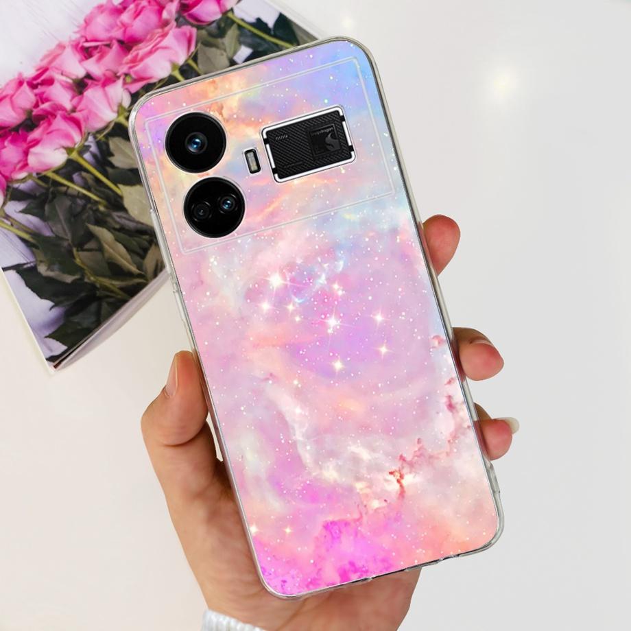 Для Realme GT5 240 Вт / GT3 / GT Neo 3 / GT Neo 5 Чехол Милый Мультяшный Роскошный Мягкий Силикон Прозрачный Чехол для Телефона Задняя Крышка Capas