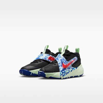Nike Team Hustle D 12 Black Royal Volt Bright Crimson (PS)
