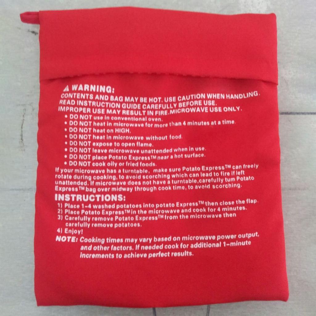 Microwave Baked Potato Buns Potato Bags,Microwaves Potato  Stove,Potato Pouch Perfect Potatoes  In 4-6 Minutes