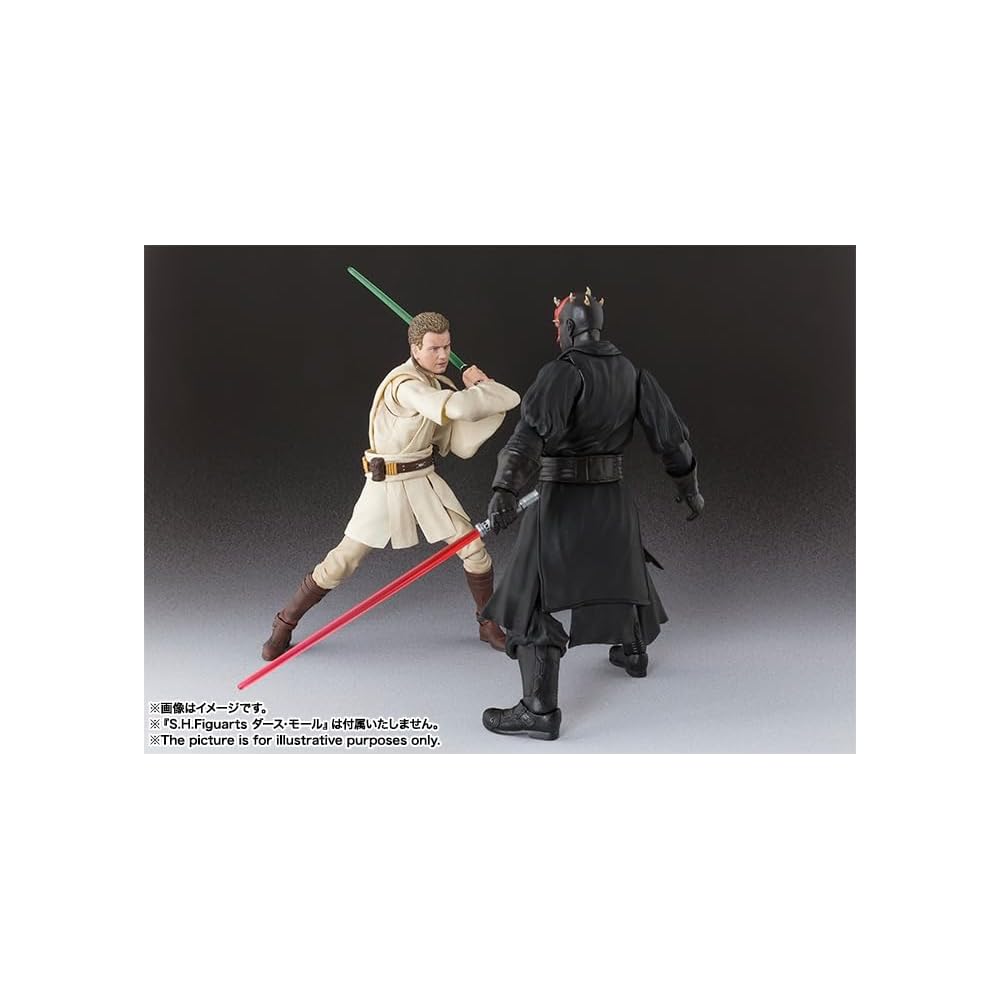 TAMASHII NATIONS S.H.Figuarts ЗВЕЗДНЫЕ ВОЙНЫ: Скрытая угроза Оби-Ван Кеноби (Эпизод I) (Переиздание) Примерно 155 мм ПВХ и АБС Покрашенная Подвижная Фигурка