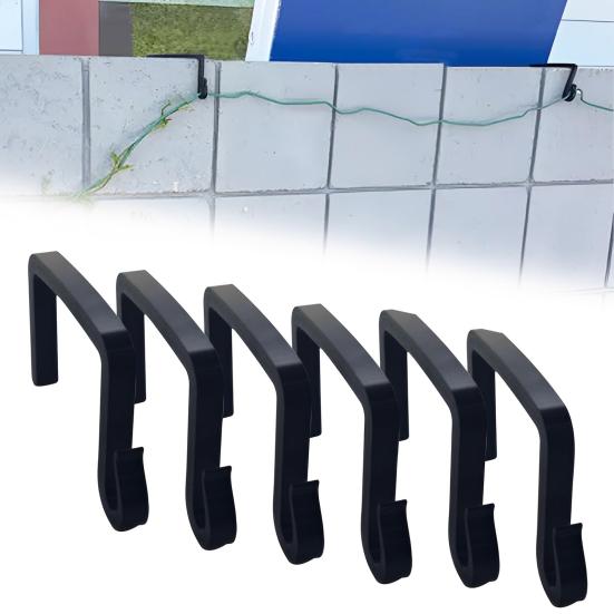 1/2/3/4/5/6/12 шт. Крючок для гирлянды Легкая установка Без сверления Крючок для шнуров гирлянд Баннеров Погодоустойчивый Без инструментов Крючок для гирлянды