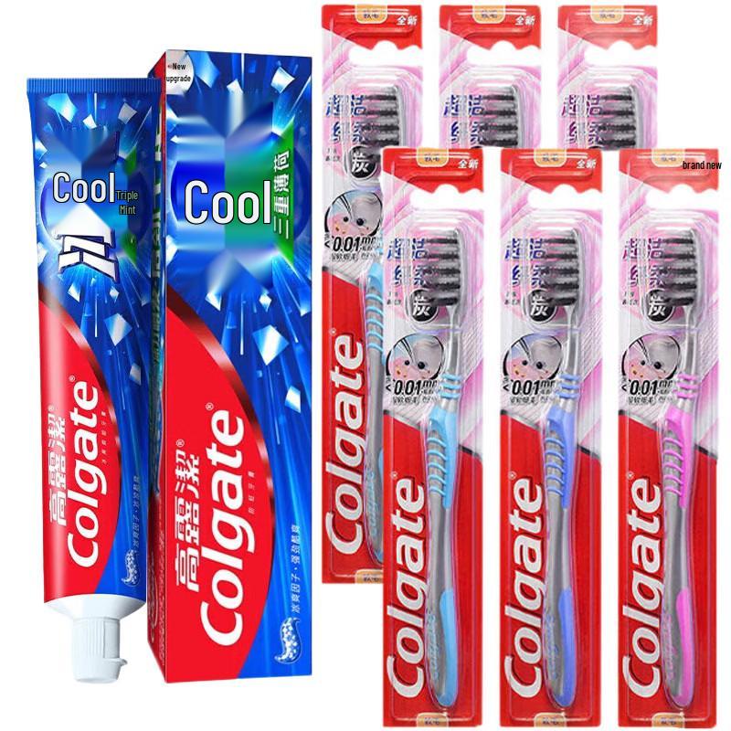 Colgate Ice Mint Toothpaste & Ultra Clean Soft Toothbrush Bundle