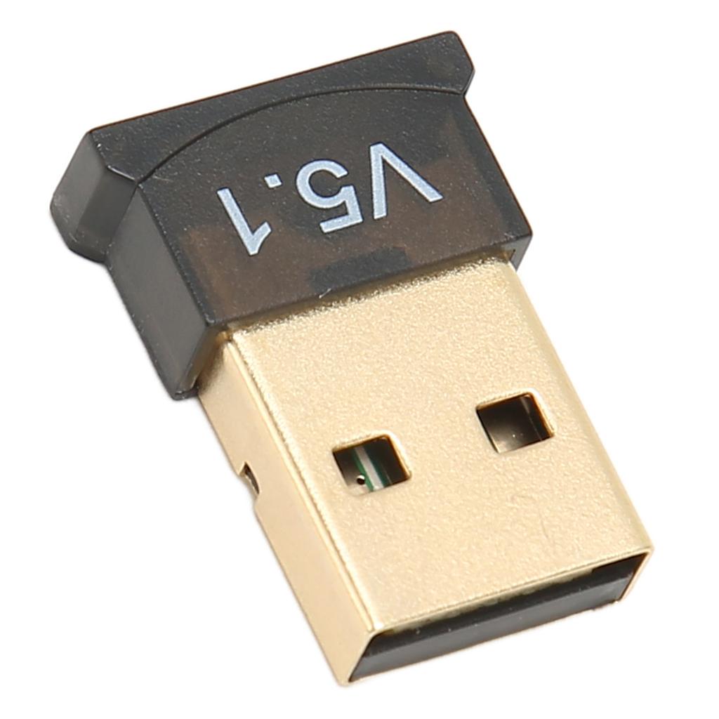 USB BT-адаптер ABS Черный Версия V5.1 Без драйверов Широкий охват Портативный беспроводной BT 5.1 адаптер для дома и бизнеса