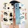For Infinix Hot 8 / Hot 8 Lite X650 X650C X650B X650D Cute Cat Flower Cartoon Phone Case Shockproof Soft Silicone Covers Bumpers