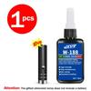 LOOLIFL 50 г Новый W-188 Высокопрочный УФ-отверждаемый смоляной клей, подходит для DIY-проектов, склеивания и сварки стекла, металла, керамики и ABS