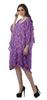 Moomaya Georgette Short Caftan Midi Dress Beach Swimwear Cover Up Womens