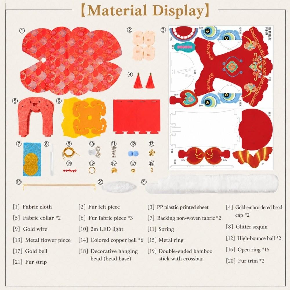 Handheld Ancient New Year Lantern DIY Assembly Decorative Craft Lantern New Year