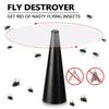 Fan-type Electric Flycatcher 360° Rotation Food Protector Automatic Fly Trap  Camping Party