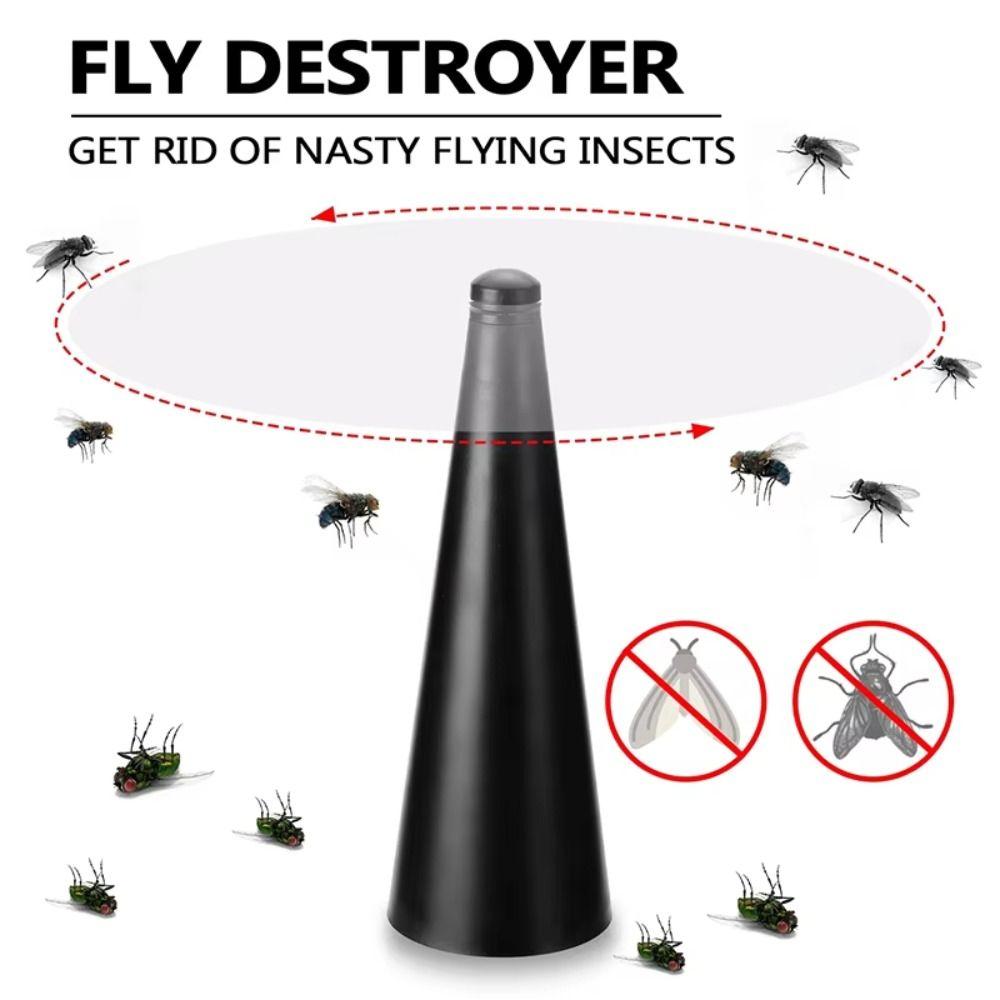 Fan-type Electric Flycatcher 360° Rotation Food Protector Automatic Fly Trap Camping Party