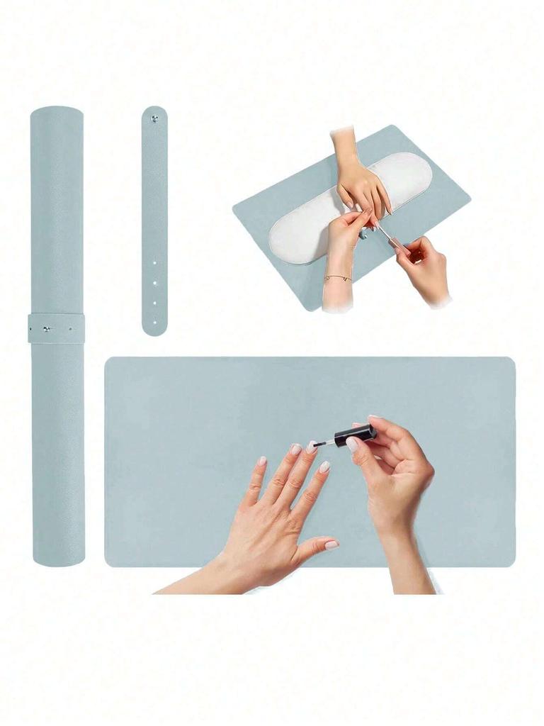 1/2 шт розовый коврик для стола для дизайна ногтей портативный складной коврик для подлокотника из микрофибры кожа мягкий коврик для дизайна ногтей для салона дизайна ногтей