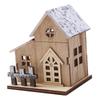 Christmas Wooden Desktop Decorative Ornaments Village Houses Adornment Small Ornament for Table Centerpiece