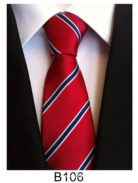 Мужской галстук ручной работы из полиэстерового шелка – повседневный, официальный или профессиональный