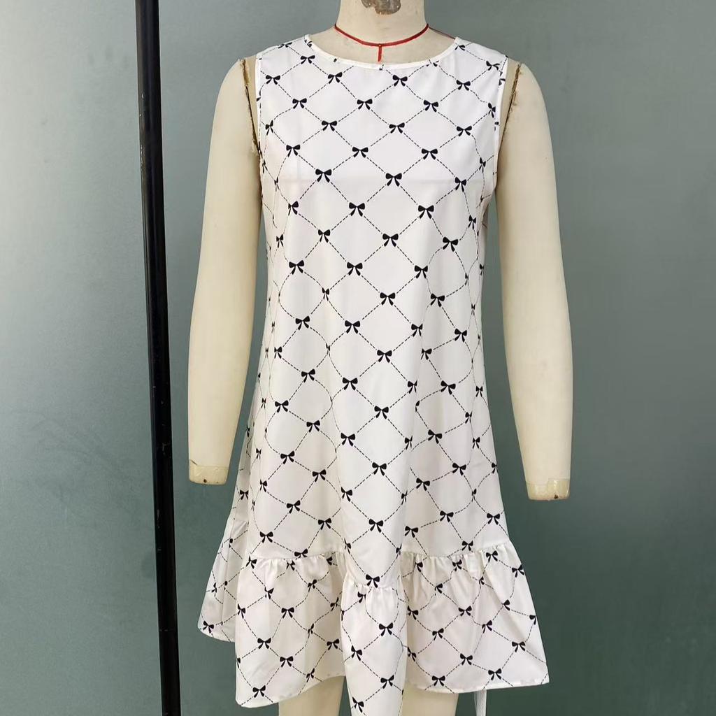 Womens Dresses Summer New In Sleeveless Casual Loose Midi Dress Women's Clothing Fashion Vintage Holiday Bohemian Mini Dress