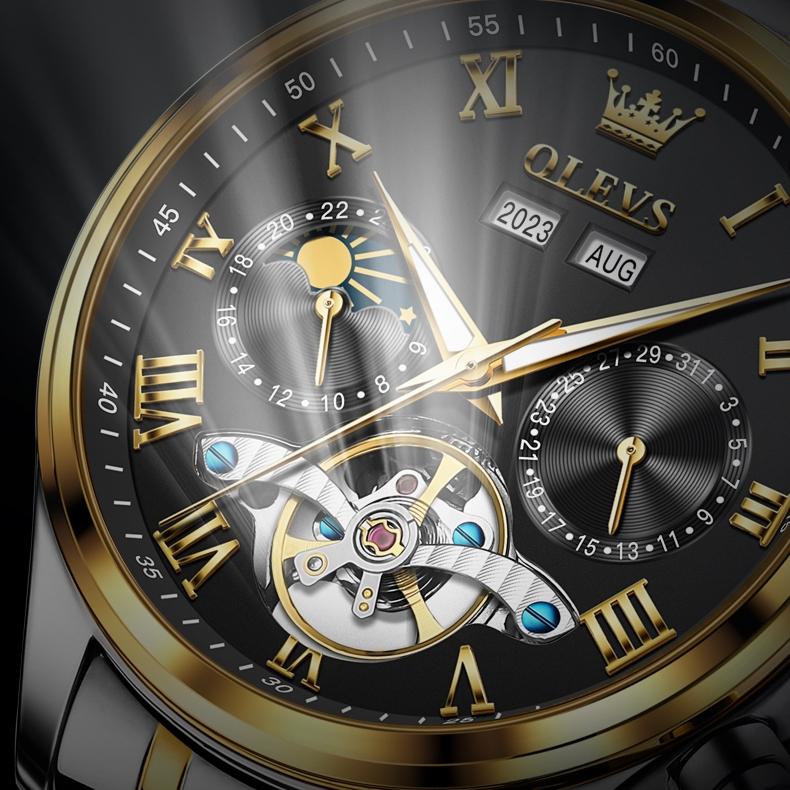 OLEVS New Multi-functional Mechanical Watch Automatic Business Trend Waterproof Men's Watch Men's Watch