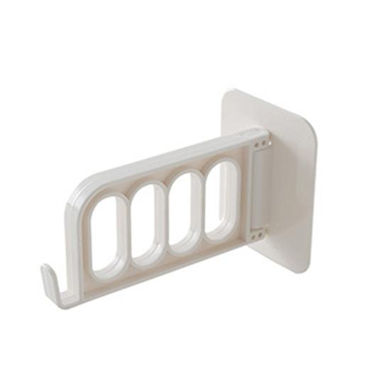 Home Wall Mount Self-adhesive Foldable Clothes Hanger Organizer Rack Hook Holder