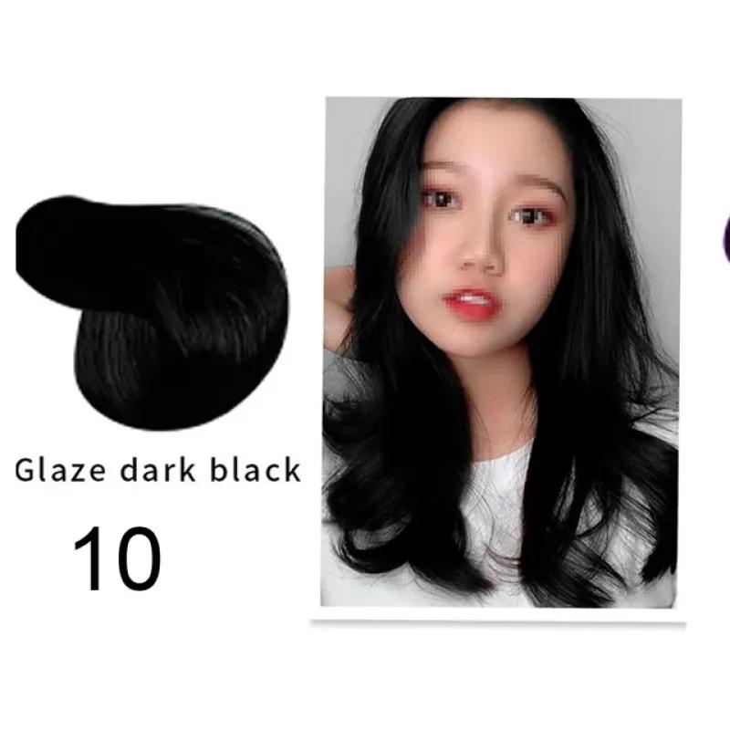 Натуральный шампунь для быстрой окраски волос, окрашивающий аргановое масло, темно-коричневый цвет, шампунь для окрашивания седых волос Mokeru argan