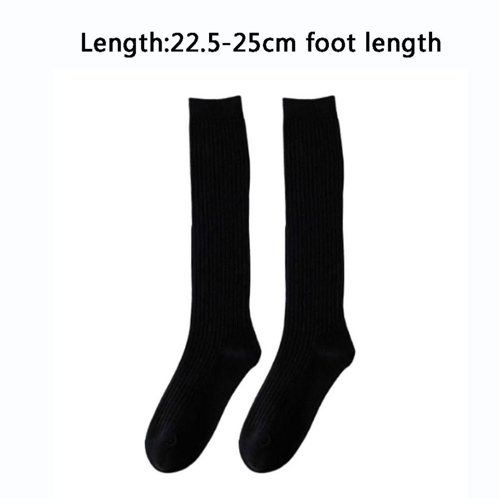 Solid Color Women Stockings Nylon Long Knee High Socks Fashion Soft Warm Socks