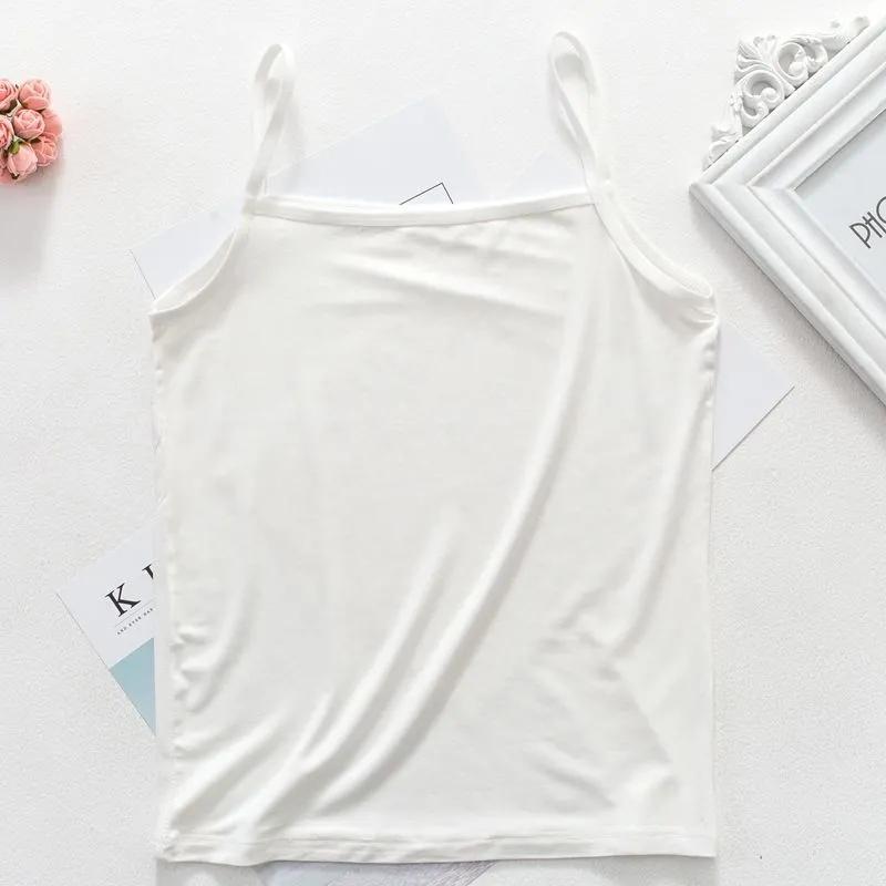 Women's Slim Fit Large Top with Strap Tank Top Spring and Summer Lace Underlay Black White