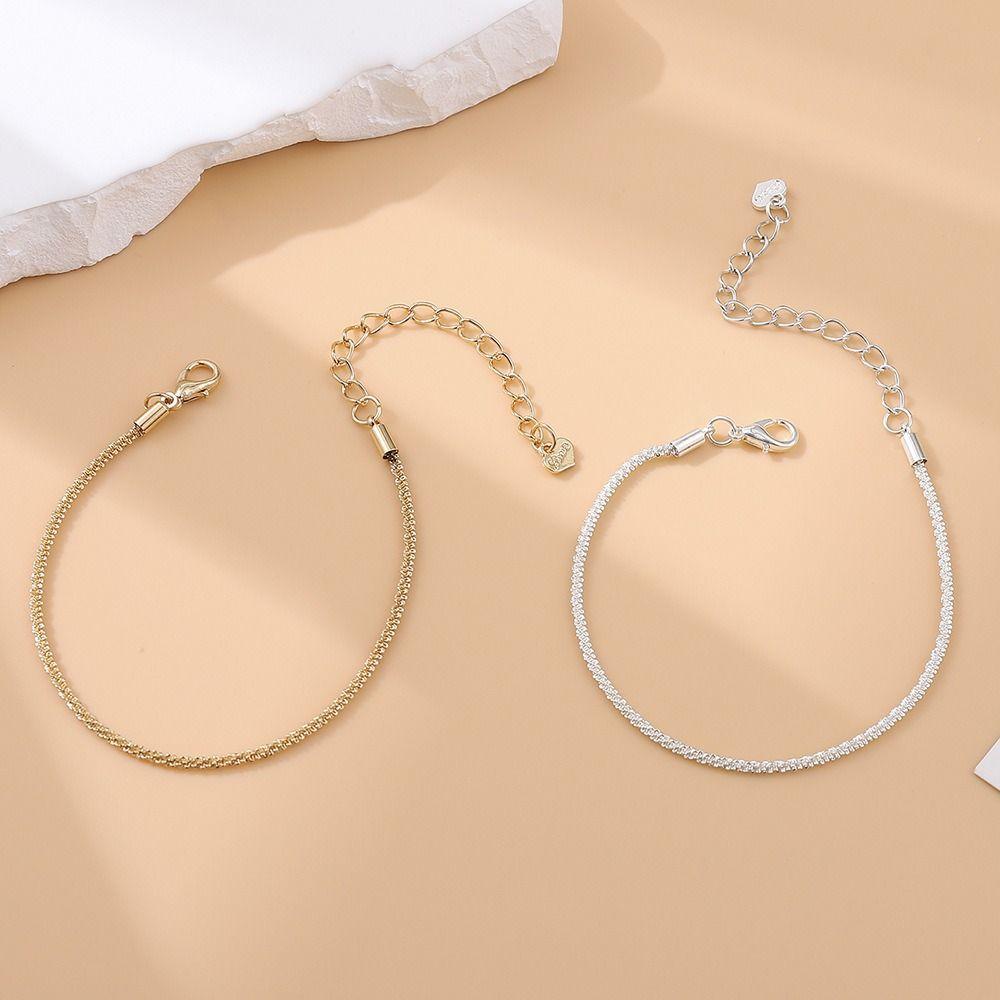 Летние простые браслеты со звездами и звездами, ювелирные аксессуары, сверкающая цепочка на ноги