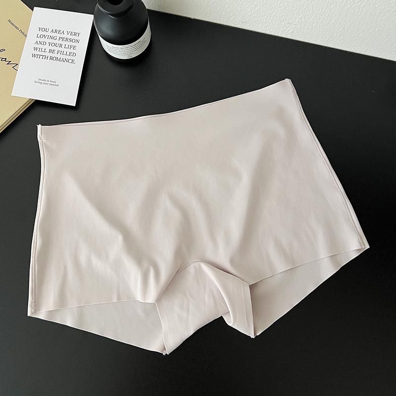 Ice Silk Seamless Anti-Exposure Underwear: Antibacterial, Anti-Embarrassment Leggings for Summer 2024