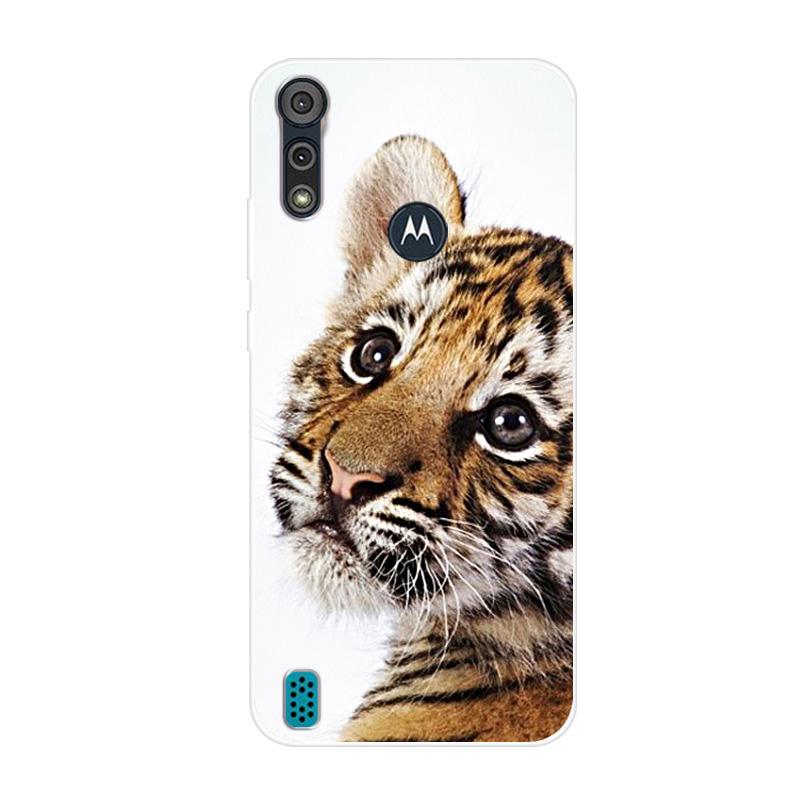 For Motorola Moto E6S 2020 Case Shockproof Soft Silicone TPU Back Cover For Moto E6S 2020 E6i Phone Cases E 6S Case Cute Cartoon