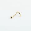 Anti-Allergy Body Piercing Nose Ring Simple Human Piercing Vacuum Electroplating Stainless Steel Hook Ball Accessories Nose Stud
