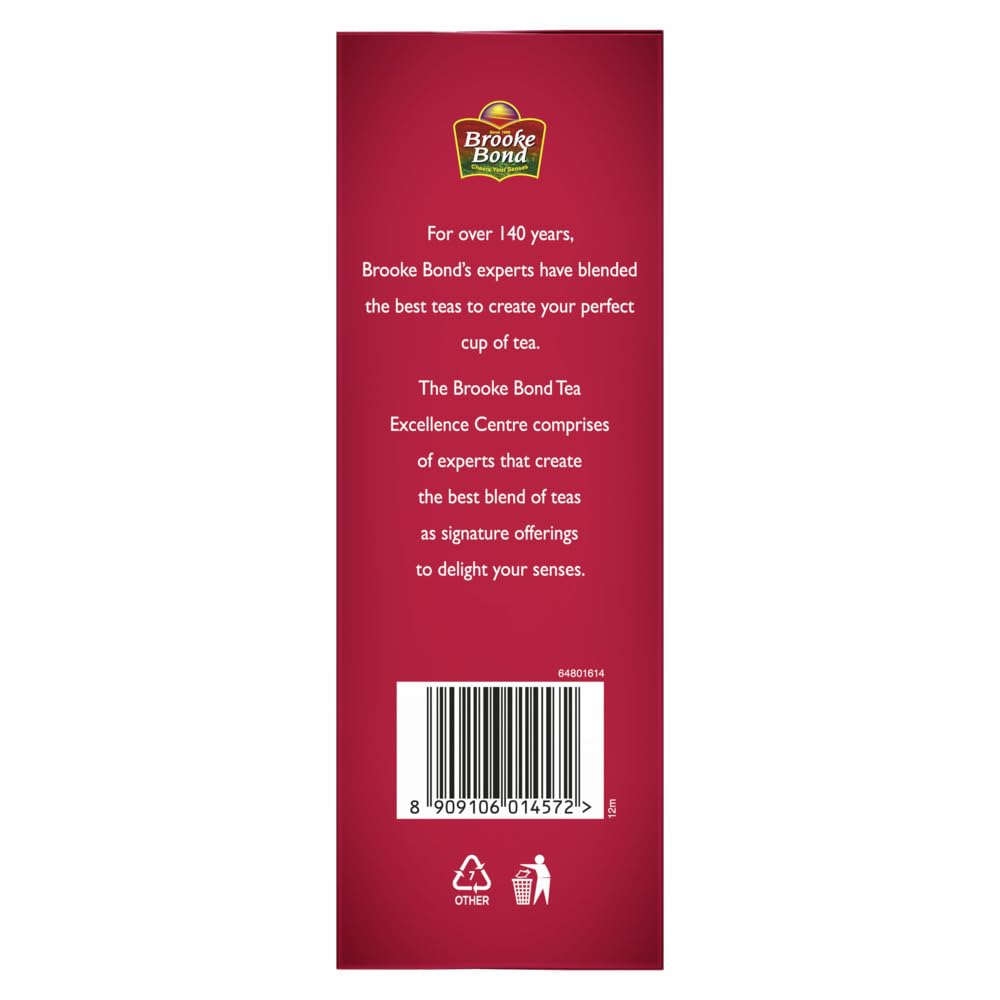 Чай Brooke Bond Red Label Natural Care 500/575 г Упаковка С 5 Аюрведическими Ингредиентами Черный Чай