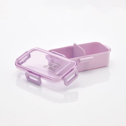 Skater Bento Box, 530ml, Single Tier, Made in Japan, for Women, with a 4-Point Lock for Leak-Resistant Storage, Dishwasher and Microwave Safe, Nuanced