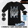 Рубашка в тон кроссовкам Foamposite One Psychic Blue Сочетающаяся футболка The One Футболка