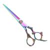 VOCOSTE Парикмахерские ножницы Ножницы для стрижки волос Профессиональные парикмахерские ножницы Нержавеющая сталь Бритва 17см Разноцветный