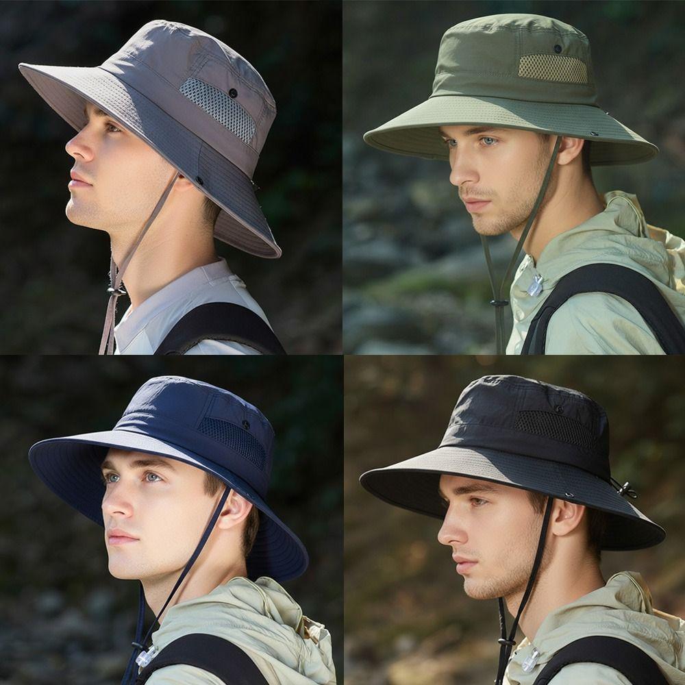 Wide Brim Fishing Hat Foldable Fisherman Hat Fashionable Western Cowboy Hat Outdoor Camping